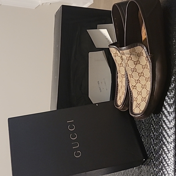 VINTAGE Gucci Florence Driver Mens sz 12 - Picture 2 of 4